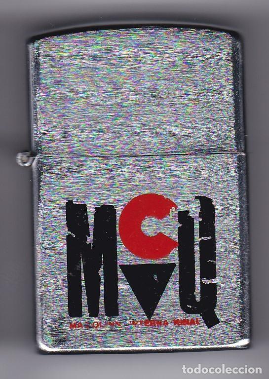 Mecheros: ENCENDEDOR TIPO ZIPPO CON EL LOGO DE COCHES MAC QUINN CAR
