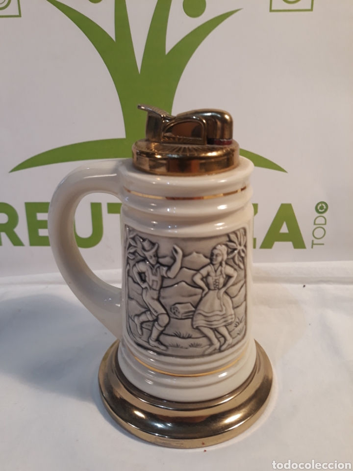 Mecheros: Antiguo mechero Evans forma de jarra. - Foto 1