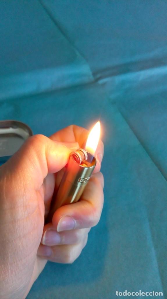 Mecheros: Mechero CLIPPER  dorado en su estuche