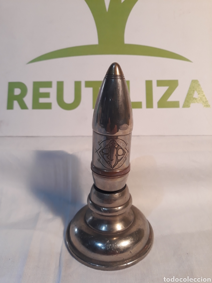 Mecheros: Antiguo mechero con forma de bala. - Foto 2