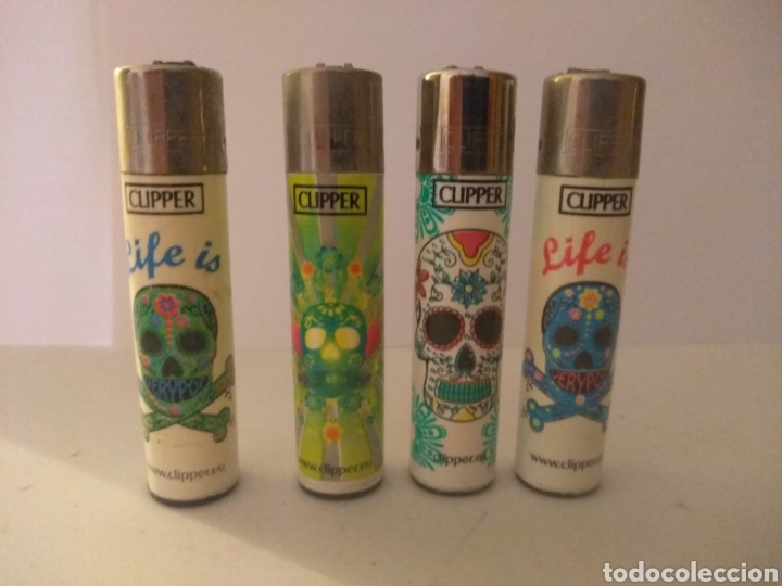 Mecheros: Mecheros Clipper calaveras, vac&iacute;os - Foto 1