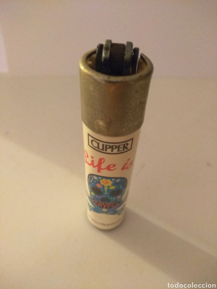 Mecheros: Mechero Clipper calavera, vac&iacute;o - Foto 2