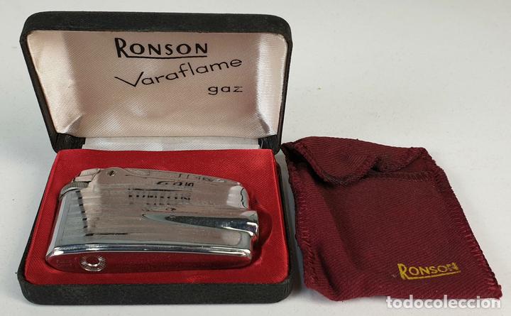 Briquet à Gaz RONSON PREMIER VARAFLAME Doré, Neuf Et Fonctionnel