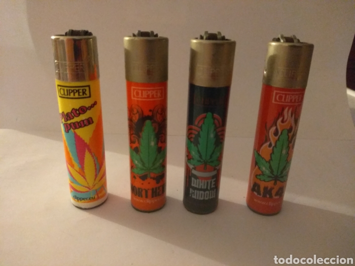 Mecheros: Mecheros Clipper marihuana, vac&iacute;os - Foto 1