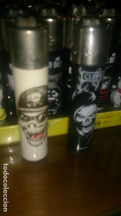 Mecheros: 2 Mecheros Clipper lighter. Calaveras. - Foto 1