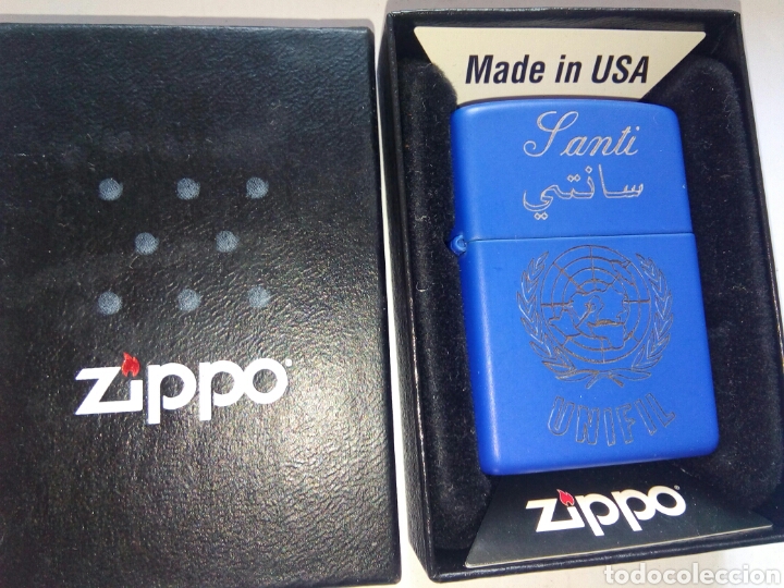 Mecheros: Zippo original poco uso naciones unidas unifil