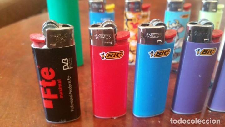 Mecheros: LOTE DE MECHEROS BIC VARIOS FORMATOS - Foto 2