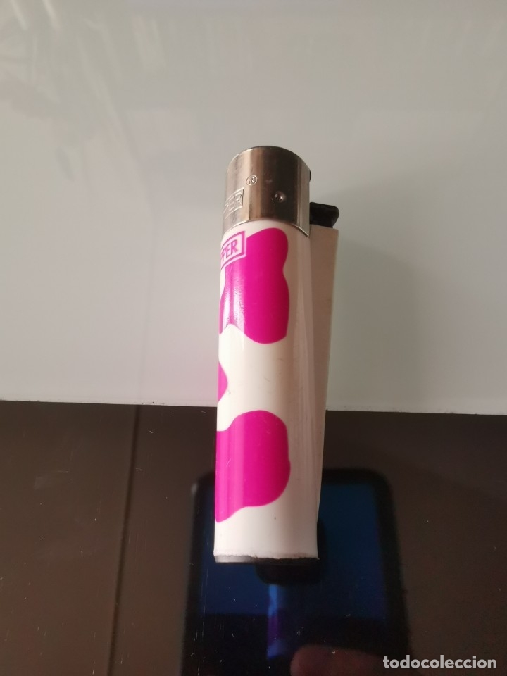 Mecheros: MECHERO ENCENDEDOR CLIPPER VACA ROSA - Foto 2