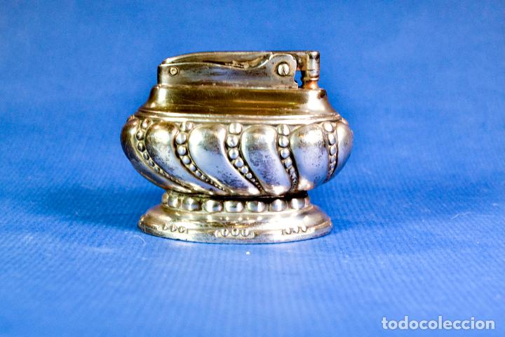 Mecheros: Mechero de mesa Ronson Crown de plata - Foto 1