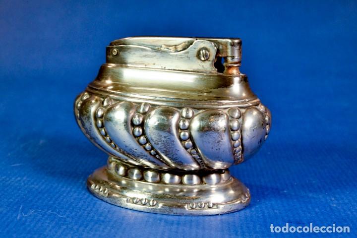 Mecheros: Mechero de mesa Ronson Crown de plata - Foto 2