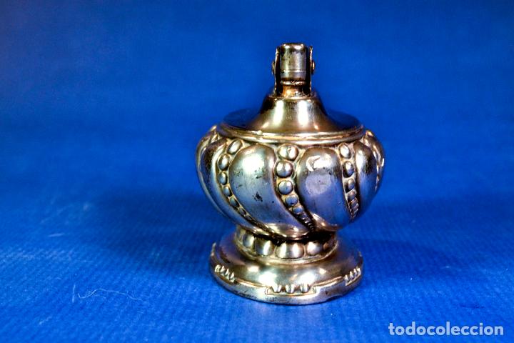 Mecheros: Mechero de mesa Ronson Crown de plata - Foto 3
