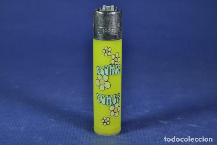 Mecheros: Clipper Flower Power amarillo - Foto 1