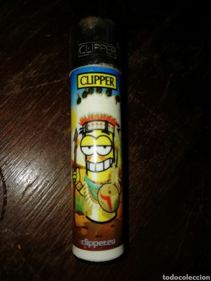 Mecheros: Mechero clipper con mu&ntilde;eco indio - Foto 1