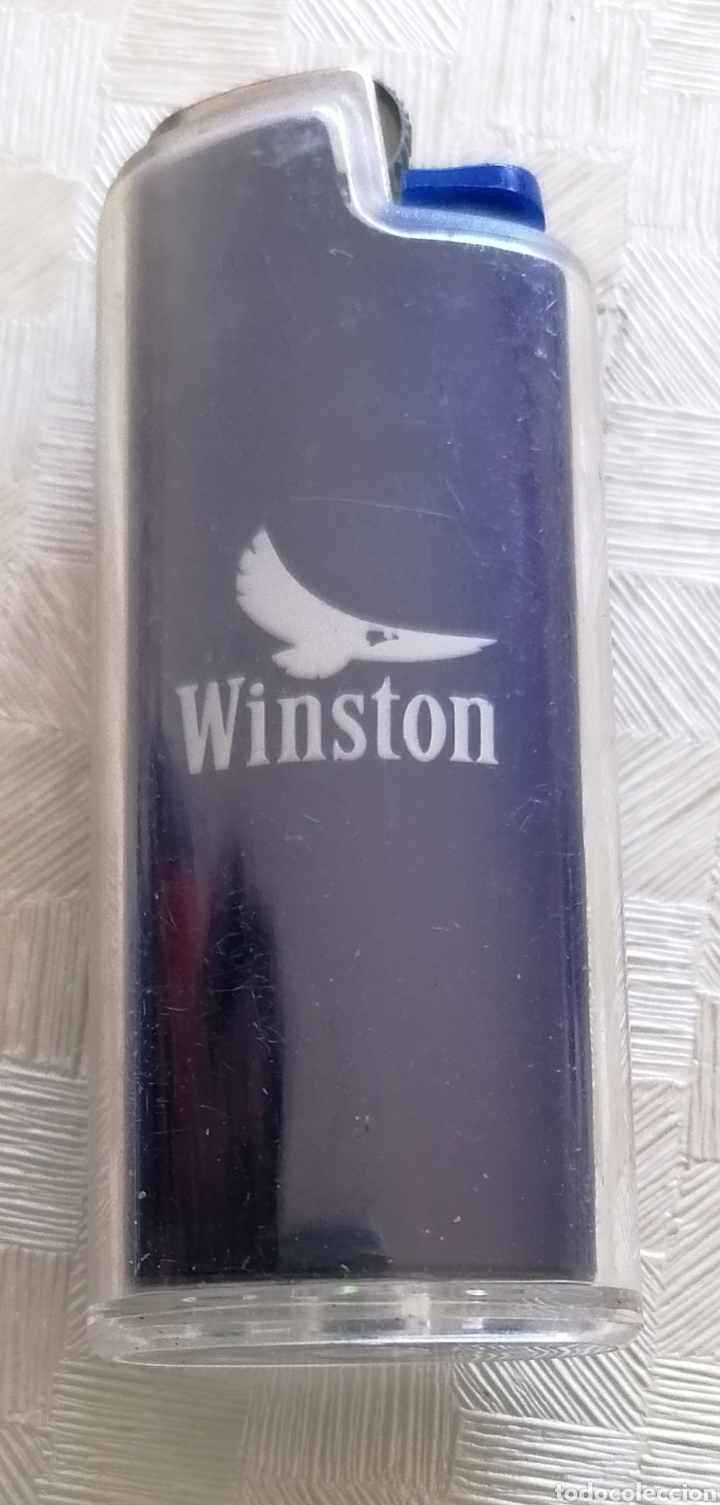 Mecheros: FUNDA PL&Aacute;STICO MECHERO WINSTON FUMAR TABACO - Foto 1