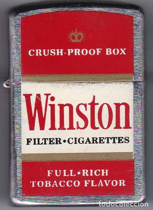 Mecheros: ENCENDEDOR TIPO ZIPPO DE TABACO WINSTON - Foto 1