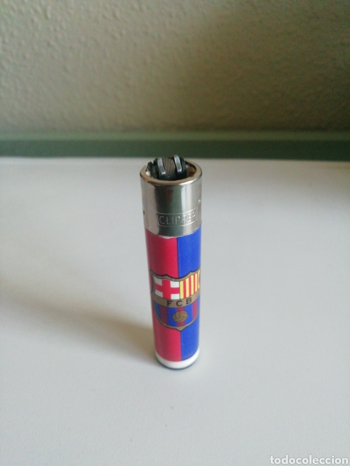 Mecheros: Encendedor Clipper del CF. Barcelona - Foto 1