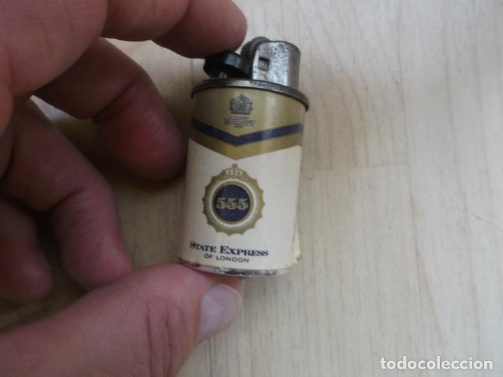 Mecheros: mechero, 555, marca de tabaco, antiguo, - Foto 3