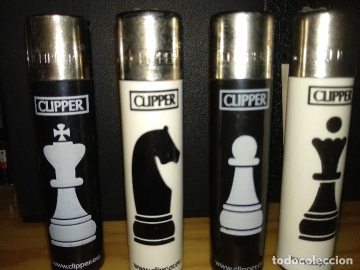 Mecheros: lote 4 mecheros cliipper ajedrez - Foto 1