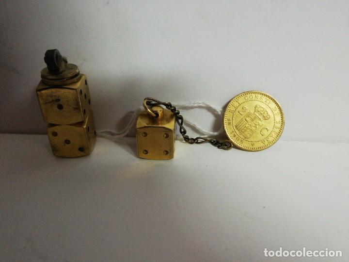 Mecheros: MECHERO DE BRONCE DORADO S. XIX - Foto 2
