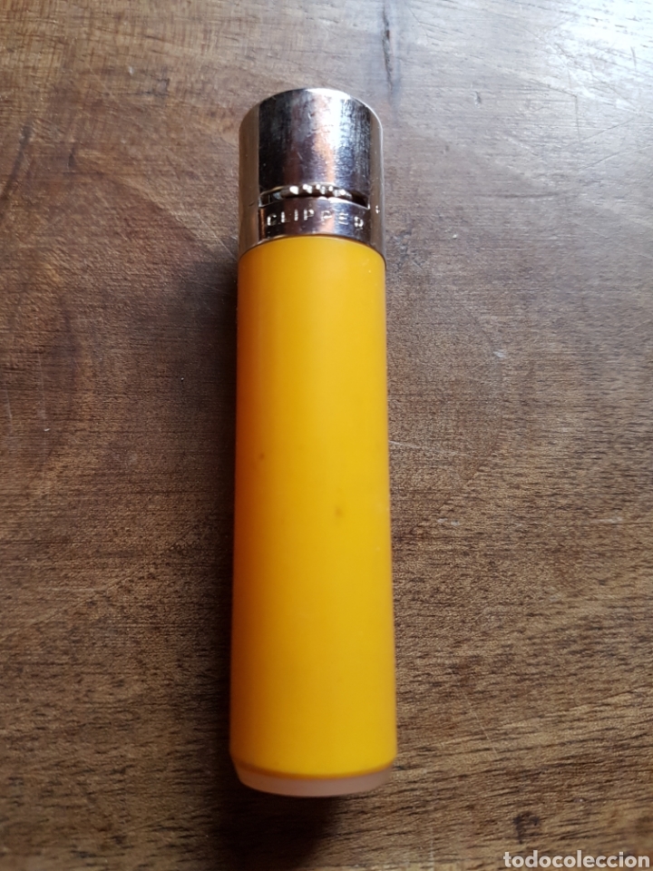 Mecheros: Mechero clipper regulable amarillo - Foto 2