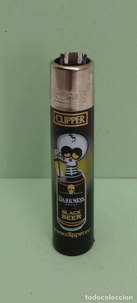Mecheros: Mechero CLIPPER DARKNESS BLACK BEER - Foto 1