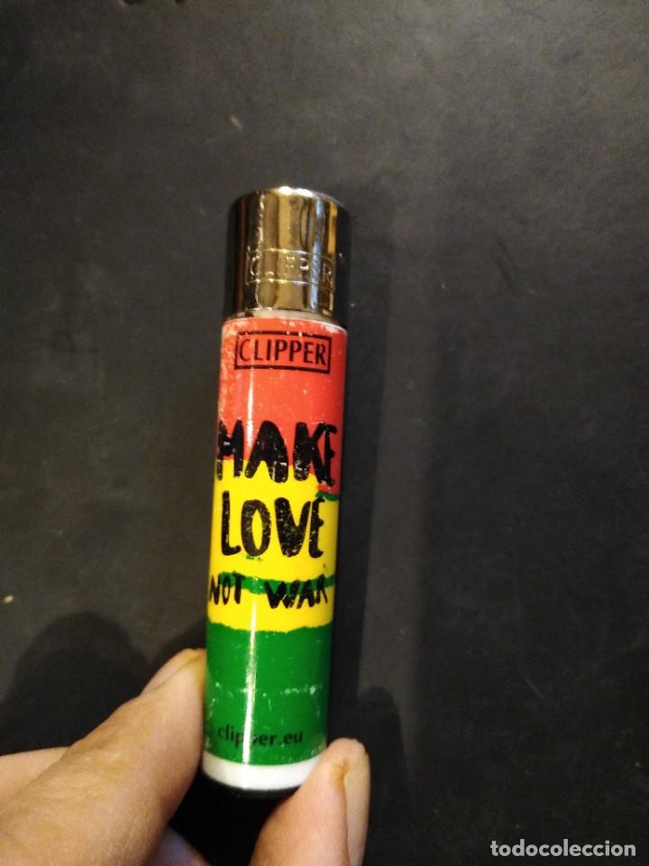 Mecheros: Mechero Clipper make LOVE not war. - Foto 1