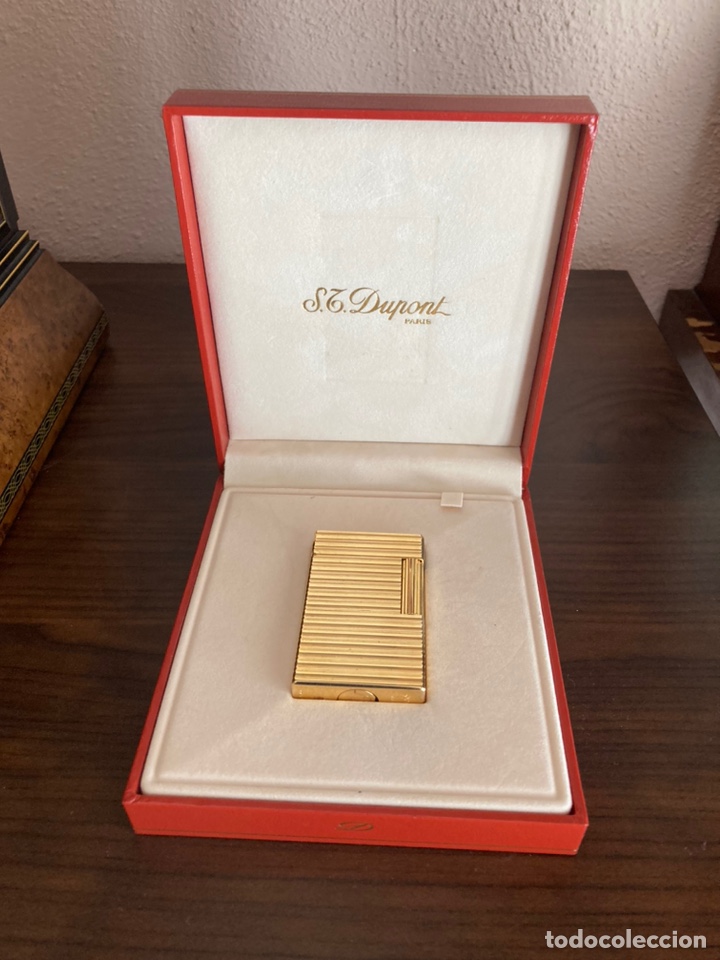 Lighters: Dupont oro en caja original, mediados del XX
