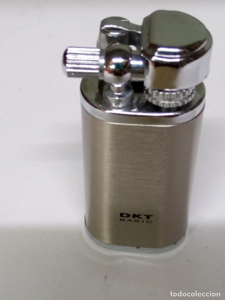 Mecheros: ENCENDEDOR GAS y PIEDRA DKT BASIC METALICO - Foto 1