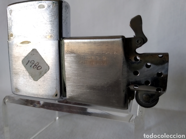Mecheros: ZIPPO A&Ntilde;O 1980 CON FUNDA - Foto 3
