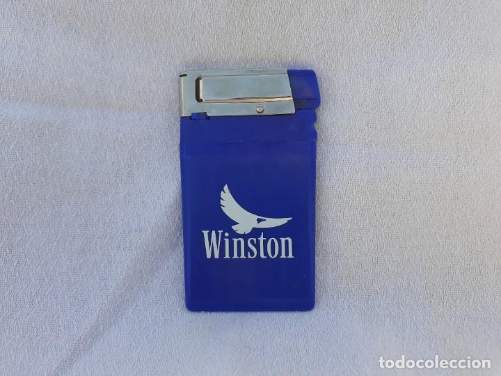 Mecheros: Mechero winston Azul plano - Foto 1