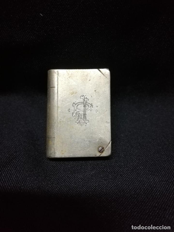 Mecheros: MECHERO EN FORMA DE LIBRO C. 1900 - Foto 2