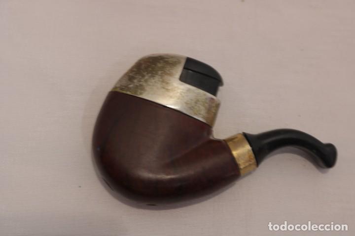 Mecheros: Antiguo mechero con forma de pipa - Foto 1