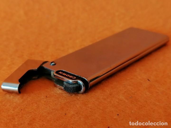 Mecheros: ENCENDEDOR MARCA CROWN EXTRAPLANO - Foto 8