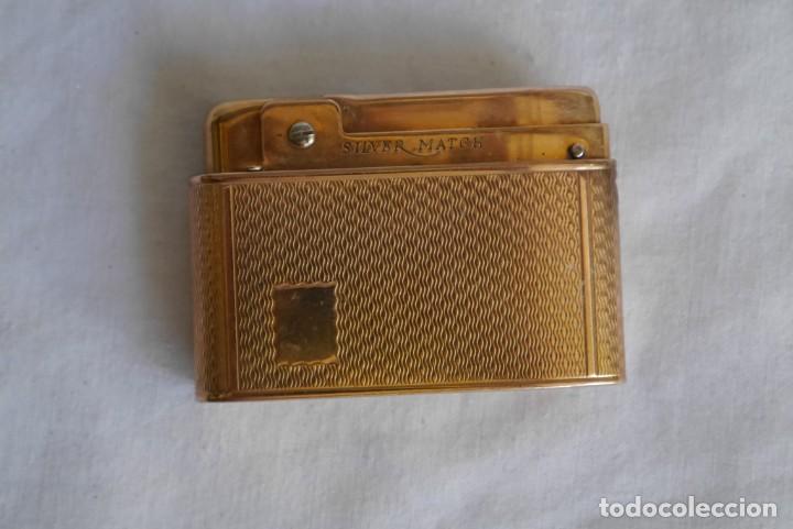 Mecheros: Mechero Silver Match ba&ntilde;o de oro - Foto 2