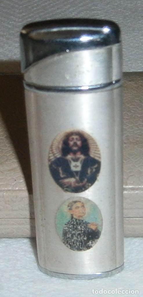 Mecheros: mechero con el cristo del gran poder y santa Gemma rdo de Madrid - Foto 1