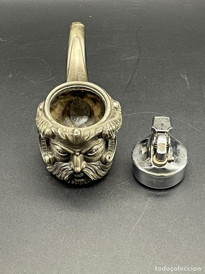 Mecheros: PIPA DE METAL MECHERO RECARGABLE - Foto 3