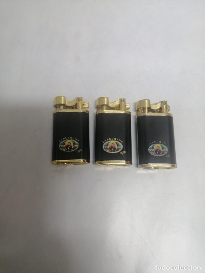 Mecheros: 3 MECHEROS TABACO DANNEMANN - Foto 1