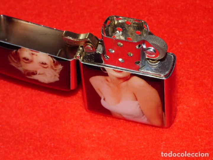 Mecheros: Mechero,tipo Zipo.Marilyn. - Foto 2