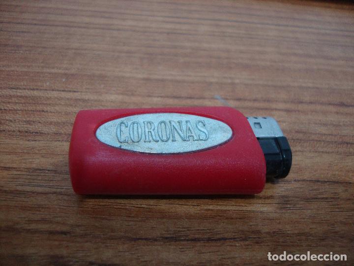 Mecheros: MECHERO PUBLICIDAD TABACO CORONAS - Foto 1