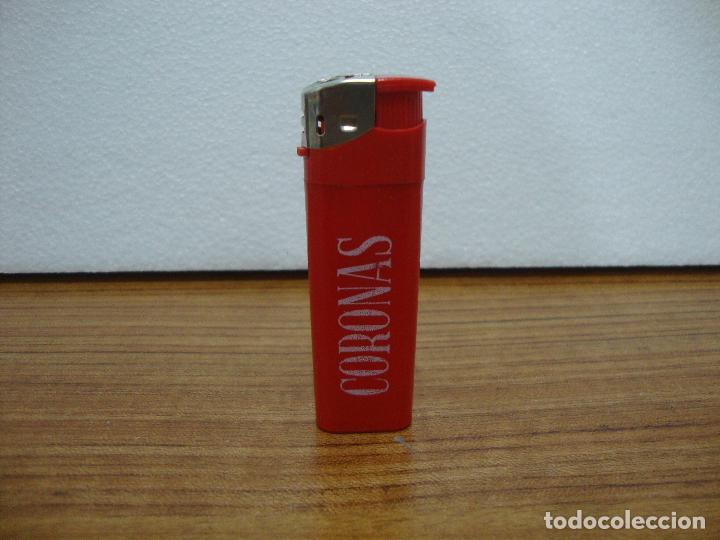Mecheros: MECHERO PUBLICIDAD TABACO CORONAS - Foto 1
