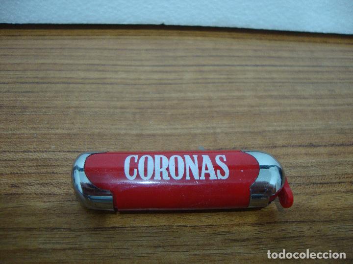 Mecheros: MECHERO PUBLICIDAD TABACO CORONAS - Foto 1