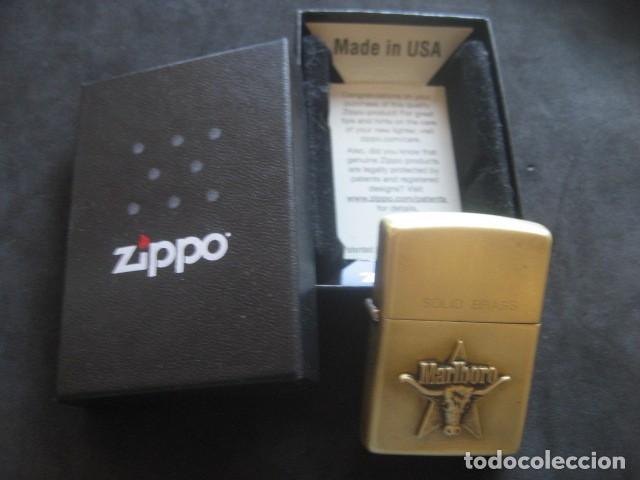 mechero zippo marlboro. solid brass (l - ix). a - Buy Antique and