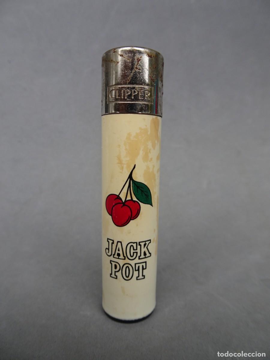 Mecheros: Mechero Clipper con publicidad Jackpot - Foto 1