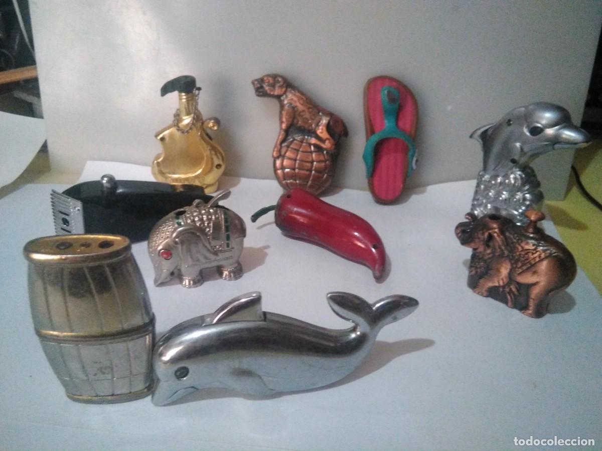 Mecheros: Lote de 10 mecheros figuras variados - Foto 1