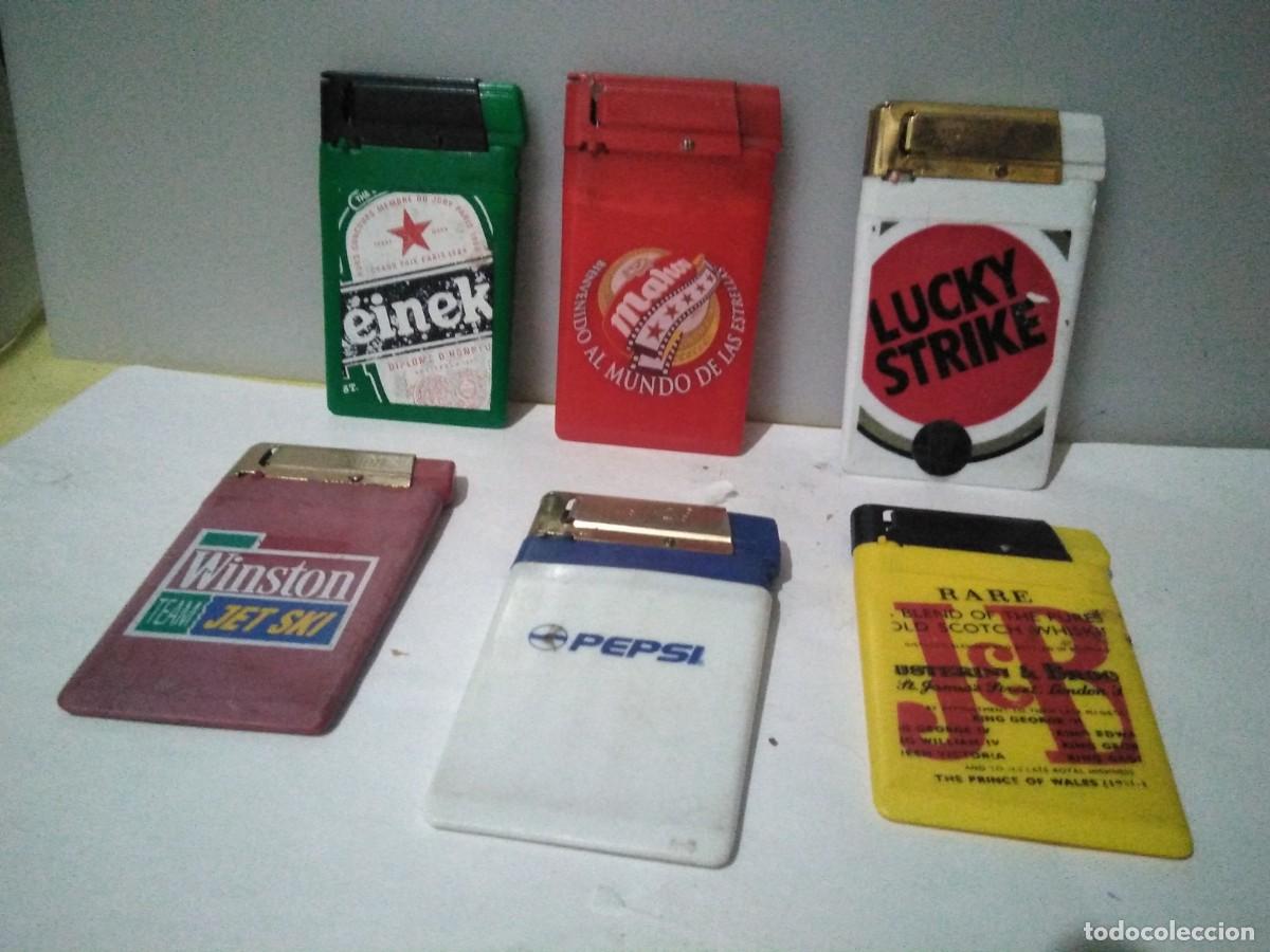 Mecheros: Lote de mecheros planos con propaganda - Foto 1
