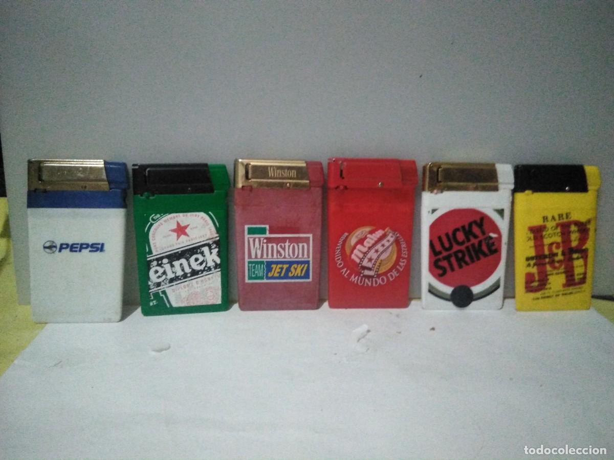Mecheros: Lote de mecheros planos con propaganda - Foto 2