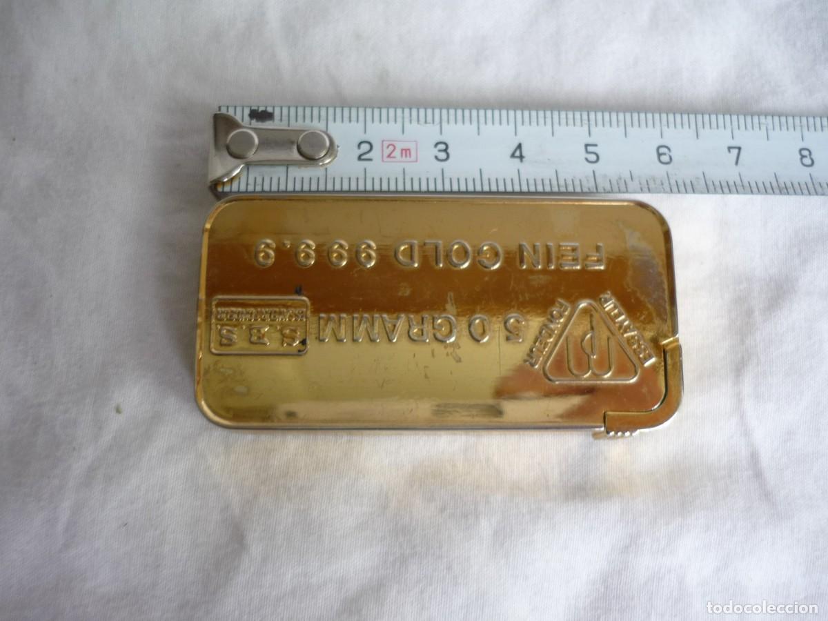 Mecheros: Mechero en forma de lingote de oro - Foto 9