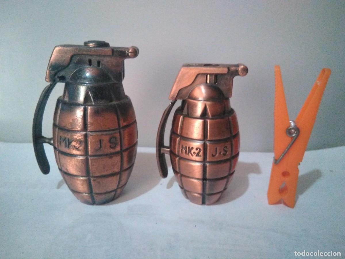 Mecheros: Dos mecheros en forma de granada - Foto 1