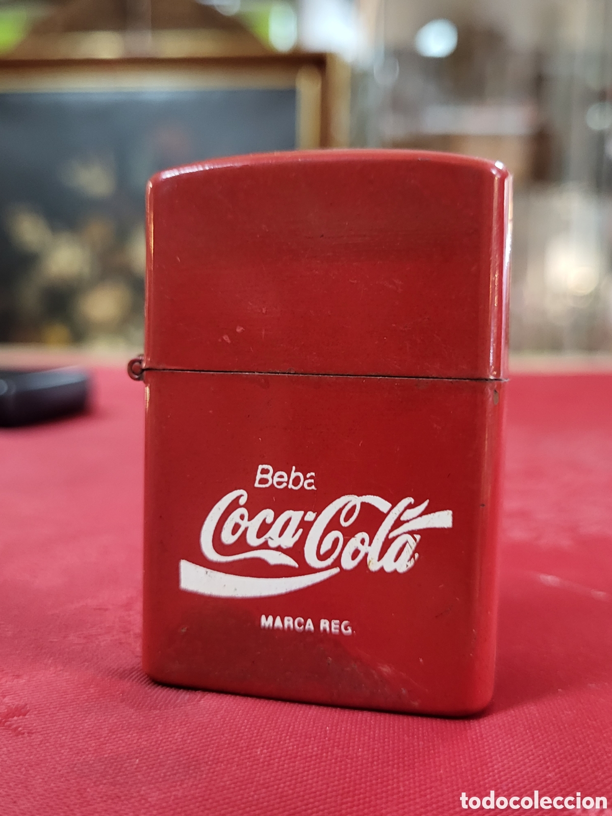 mechero publicitario coca cola . tipo zippo - Buy Antique and 