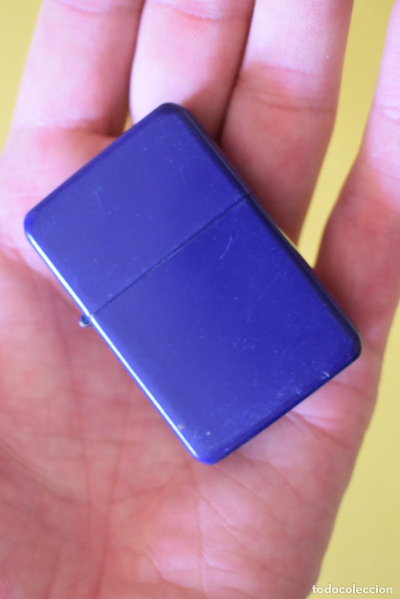Mecheros: Mechero azul tipo Zippo. Atomic - Foto 4